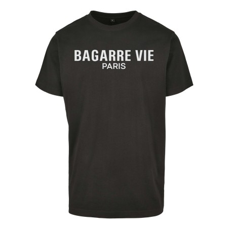 Tee Shirt Noir Bagarre Vie Paris