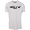 Tee Shirt Bagarre Vie Paris Blanc